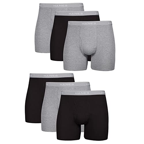 Hanes Men Boxer Briefs, Cool Dri Moisture-Wicking Underwear
