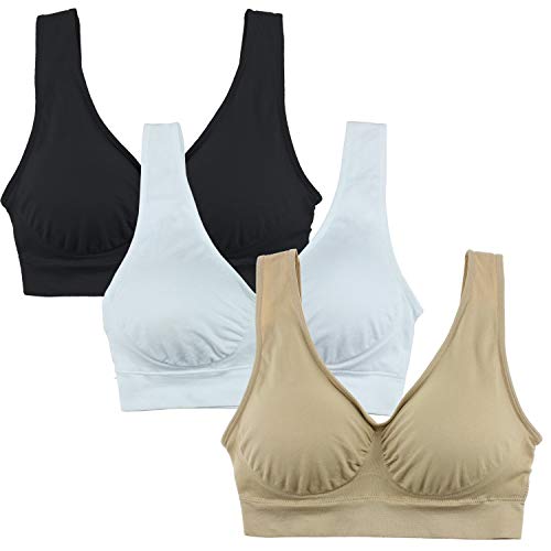 KINYAOYAO Women's Wireless Sports Bra - Comfy and Supportive