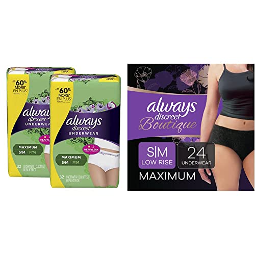 Always Discreet Postpartum Incontinence and Low-Rise Underwear