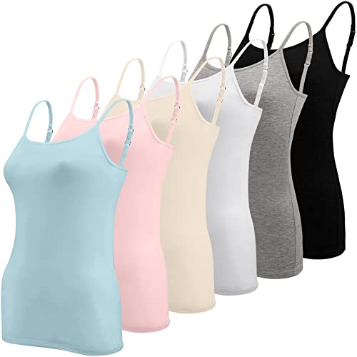 BQTQ 6 Pcs Camisole for Women Undershirts