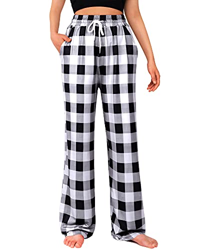 Women's Buffalo Plaid Pajama Pants with Pockets
