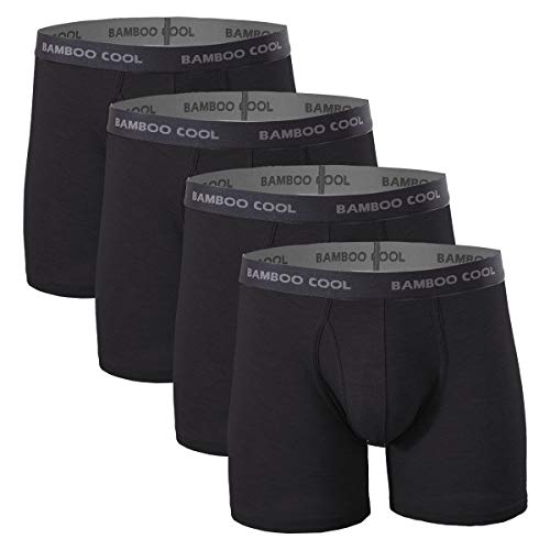 BAMBOO COOL Men’s Underwear Boxer Briefs - Soft Comfortable Bamboo Viscose Trunks