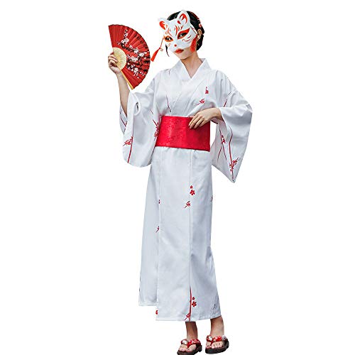 Japanese White Kimono Costume