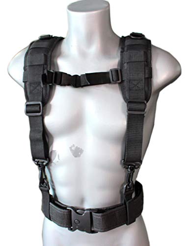 MELOTOUGH Tactical H-Harness Duty Belt Suspenders