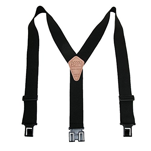 Perry Products Men's Clip-On 2-in Suspenders - Comfortable and Durable