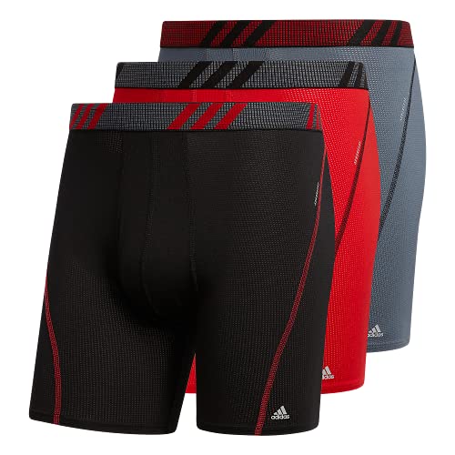 adidas Men's Sport Performance Mesh Boxer Briefs (3-pack)