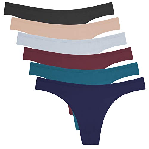 ANZERMIX Women's Breathable Cotton Thong Panties