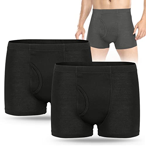 Men's Incontinence Boxer Briefs 4 Layer Absorption Protection