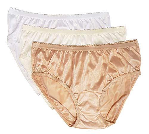 Shadowline Women's Nylon Hipster Panty 3-Pack
