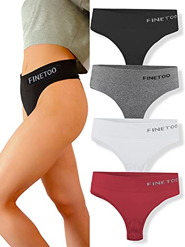 FINETOO High Waist Thongs for Women