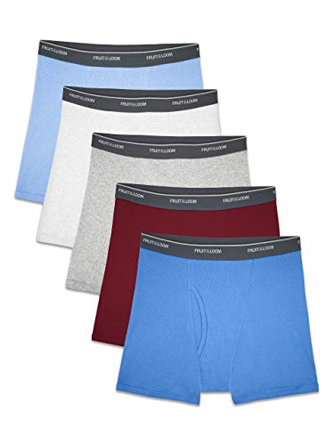 Fruit of the Loom Boys Boxer Briefs - 5 Pack Solids