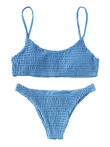 Verdusa Women's Textured Bikini Set
