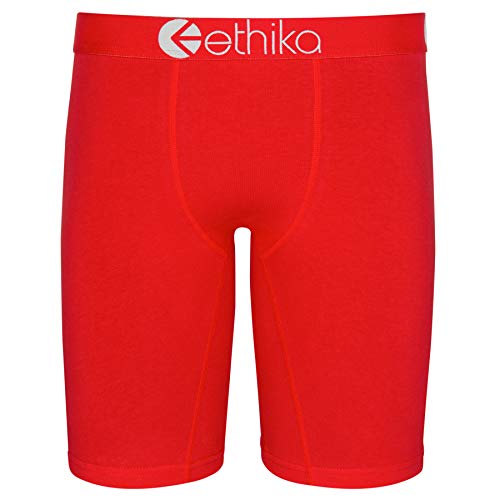 Ethika Mens Staple Boxer Brief in Red Machine Red