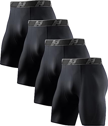 HOPLYNN Compression Shorts for Men - 4 Pack