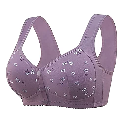 Comfortable Sports Bra with Front Snaps for Women