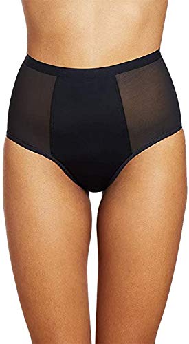 THINX Hi-Waist Period Underwear: Heavy Absorbency, Black, Medium