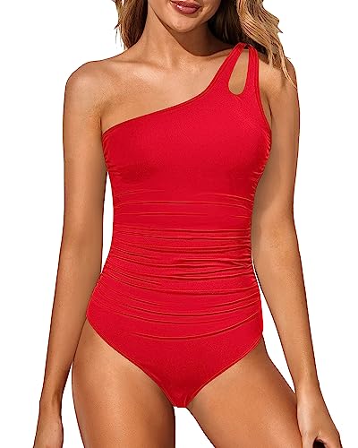 One Shoulder One Piece Swimsuit for Women