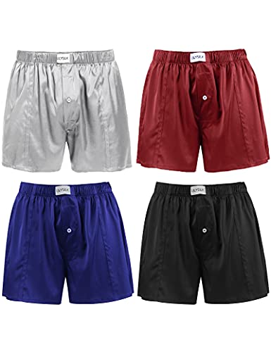 LilySilk 4PACK Silk Boxers - Ultimate Comfort and Luxury