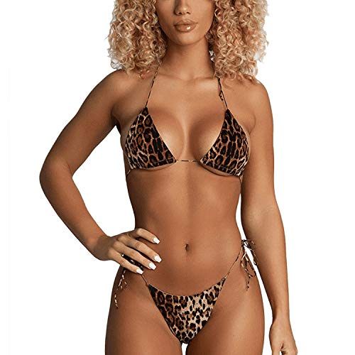 Snake Cheetah Brazilian Bikini Set