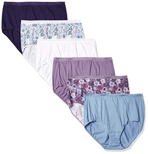Hanes Signature Women's Cotton Brief Underwear 6-Pack