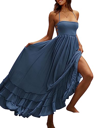 LILLUSORY Women's Smocked Maxi Dress