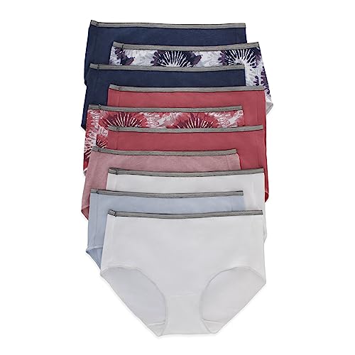 Hanes Women's Stretch Panties, Moisture-Wicking Cotton Underwear