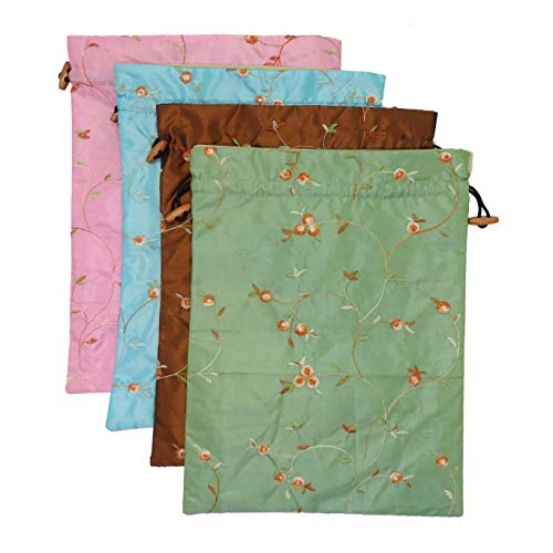 Ouyatoyu Silk Flower Design Travel Bag Set