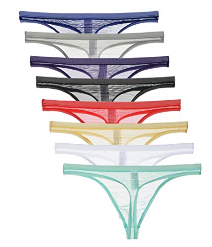 Men's Transparent Panties Bikini Thongs Briefs