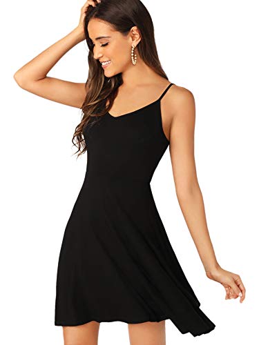 Verdusa Women's Adjustable Cami Slip Dress