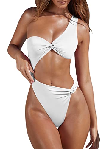 XXTAXN Women's Sexy Thong Bikini - White