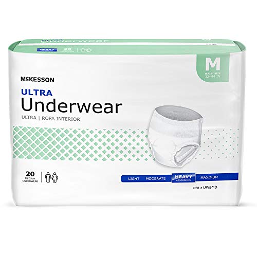McKesson Ultra Underwear, Heavy Absorbency, Medium (80 Count)