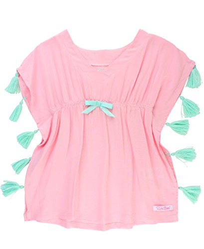 Pink Tassel Kaftan Swimsuit Cover-Up Tunic - 12-24m