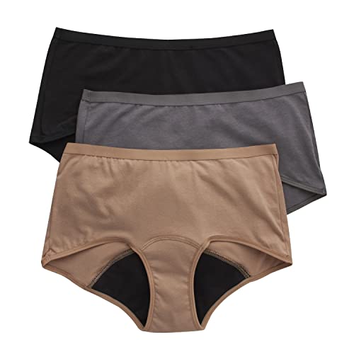 Hanes Women's Fresh & Dry Period Boyshort Underwear