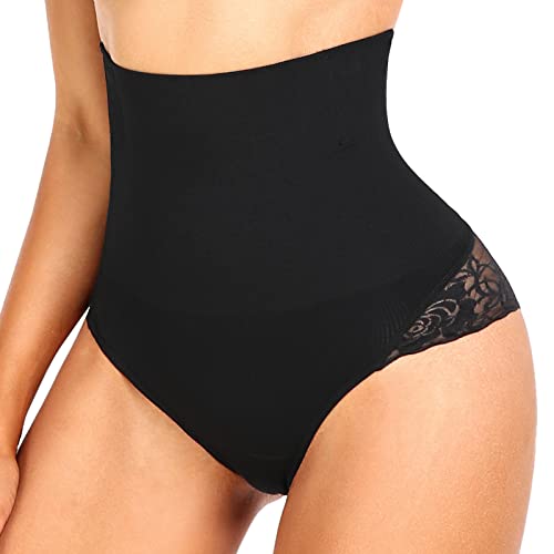 High Waisted Tummy Control Underwear with Lace