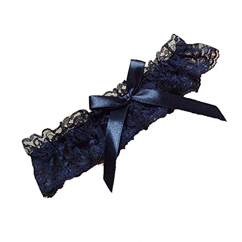 Elegant Lace Wedding Garter - Black