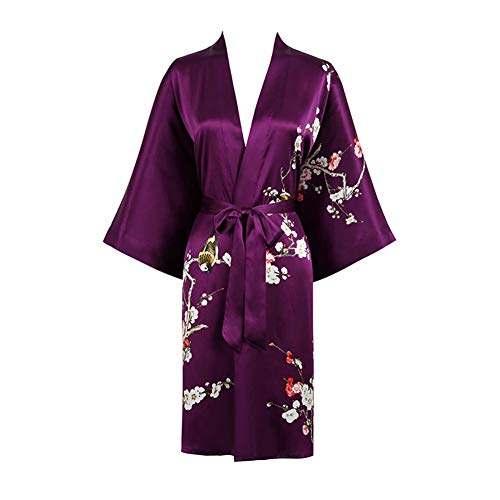 Grace Silk Short Robe Kimono