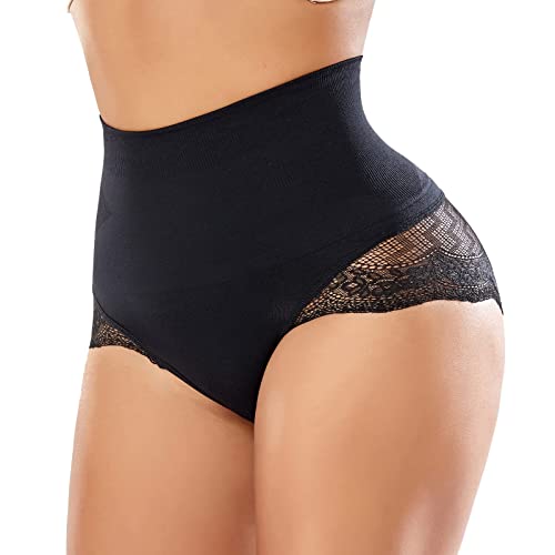 Lace High Waisted Body Shaper Shapewear Panties