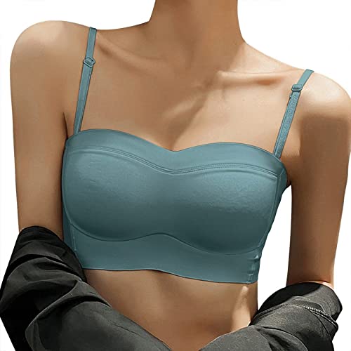 Low Back Lace Glossy Sports Bra - Green