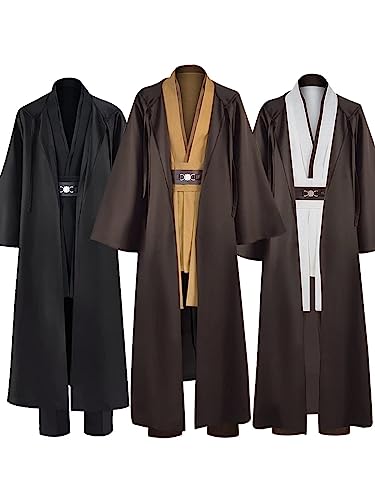 Anakin Costume Adult Men Brown Jedi Uniform