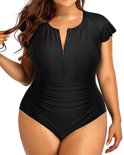 Plus Size Tummy Control One Piece Swimsuit for Women
