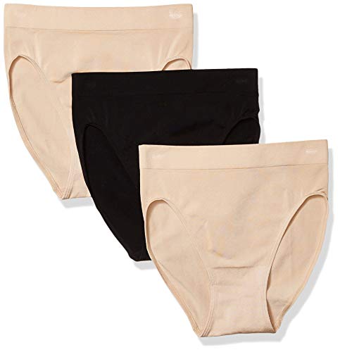 Wacoal Women's B Smooth Hi Cut Brief Panty 3 Pack