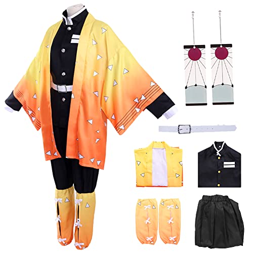 Agatsuma Zenitsu Cosplay Kimono Outfits - Perfect for Fans!
