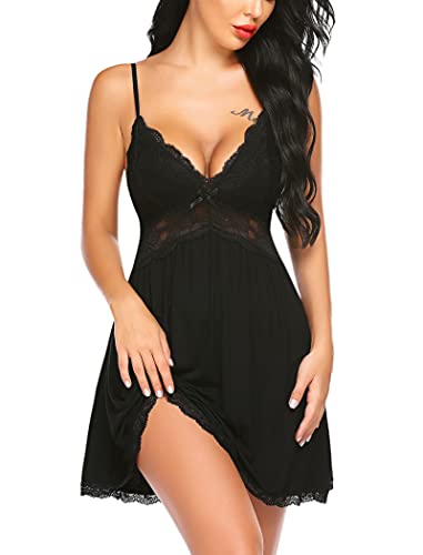 Avidlove Sexy Nightgown Slip Lingerie Dress