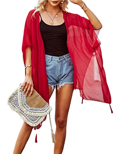 ANXPTIME Swimsuit Coverup for Women Open Cardigan