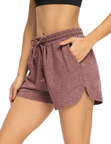 THANTH Womens 3" Yoga Shorts with Pockets