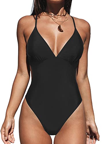 CUPSHE Women Cut Out Ruched One Piece Swimsuit