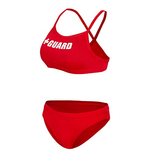 BLARIX Womens Guard Swimsuit - 2 Piece (Red, Medium)