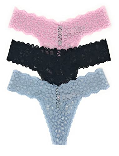 Victoria's Secret The Lacie Thong Panty Set of 3