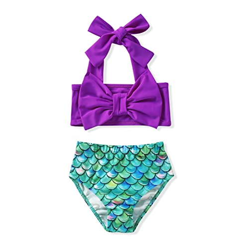 Mermaid Two Piece Swimsuit for Toddler Girls