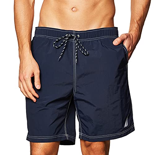 Nautica Men's Solid Quick Dry Swim Trunk